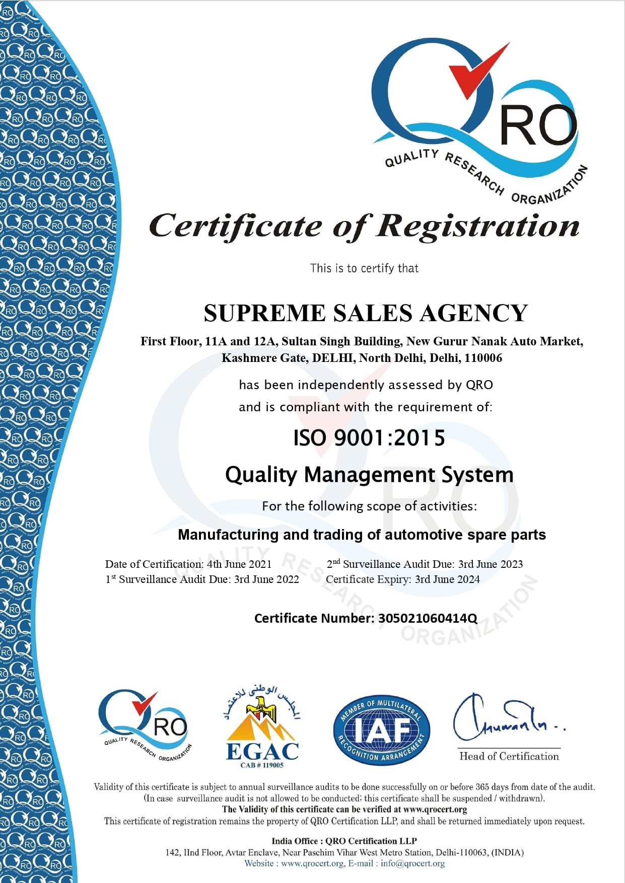 Certificate 3